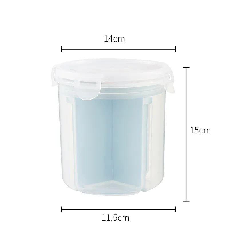 Cubo de mijo a prueba de humedad con tanque sellado giratorio para cocina