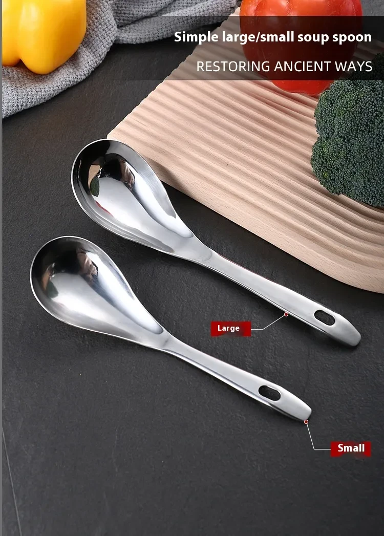 Utensilios de cocina Cucharón de sopa de acero inoxidable Colador Hogar