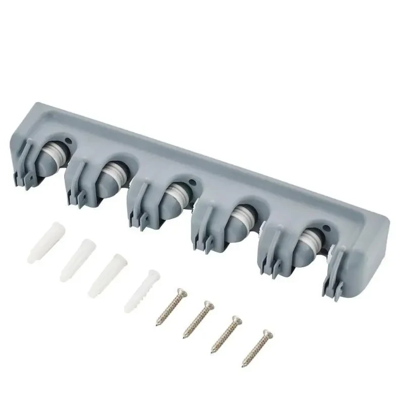 Estante de almacenamiento de herramientas de cocina de pared Soporte para trapeador