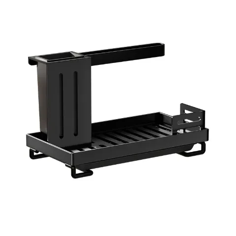 Estante de almacenamiento de cocina, escurridor de tela, sin perforaciones