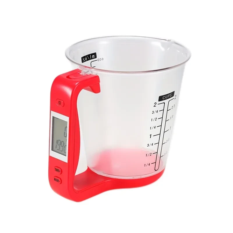 Báscula de cocina con taza medidora electrónica multifunción para cocina
