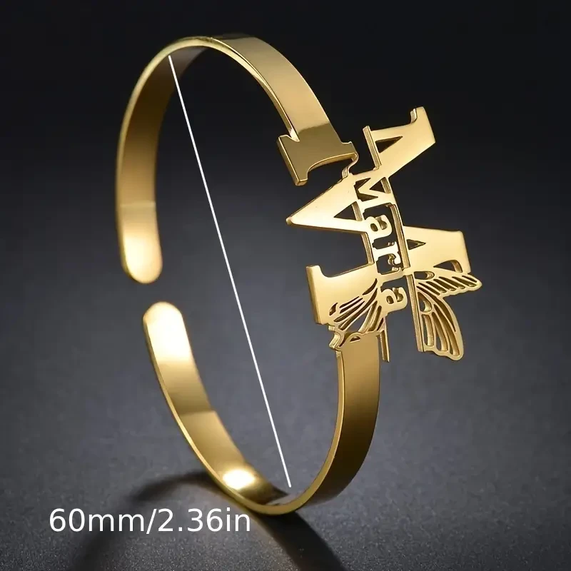 Pulsera de ala de mariposa personalizable