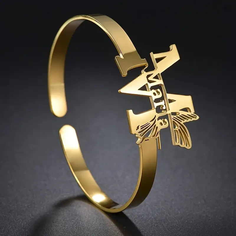 Pulsera de ala de mariposa personalizable