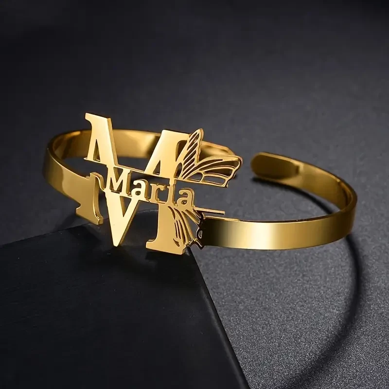 Pulsera de ala de mariposa personalizable