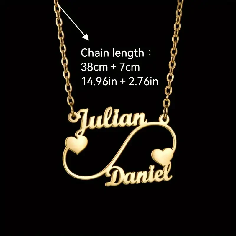 Collar con colgante de corazón personalizado de Julian Daniel