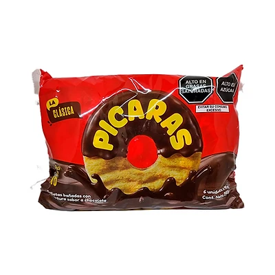 Galletas Picaras (Galletas cubiertas de chocolate) - x 6 -240g