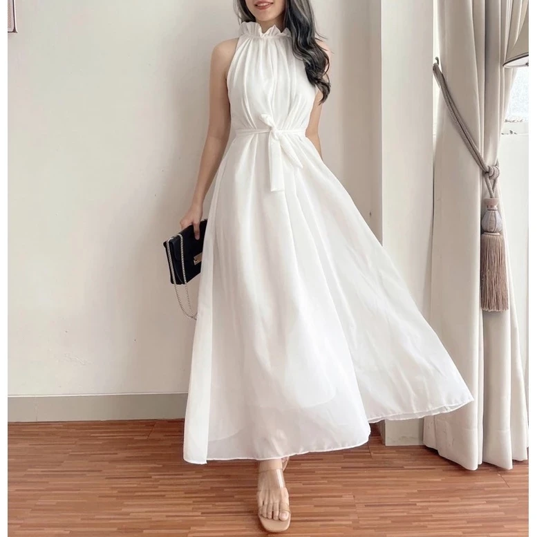 Longdress Halter Boda / Vestido de fiesta / Vestido de dama de honor / Vestido Kondangan