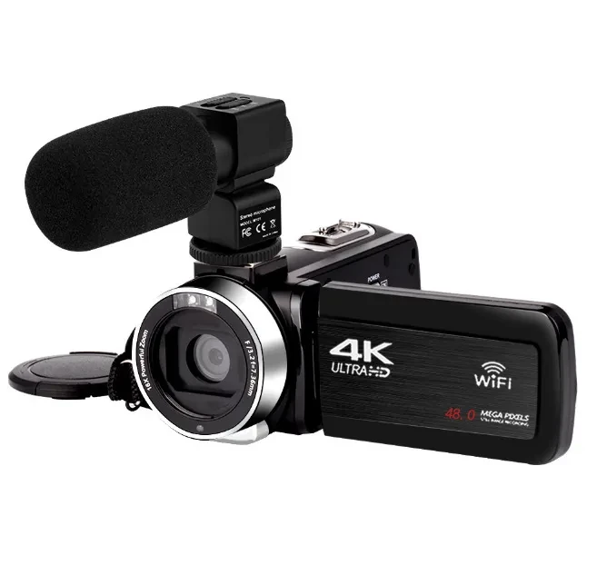 Cámara de vídeo 4K con pantalla táctil de 3,0 pulgadas