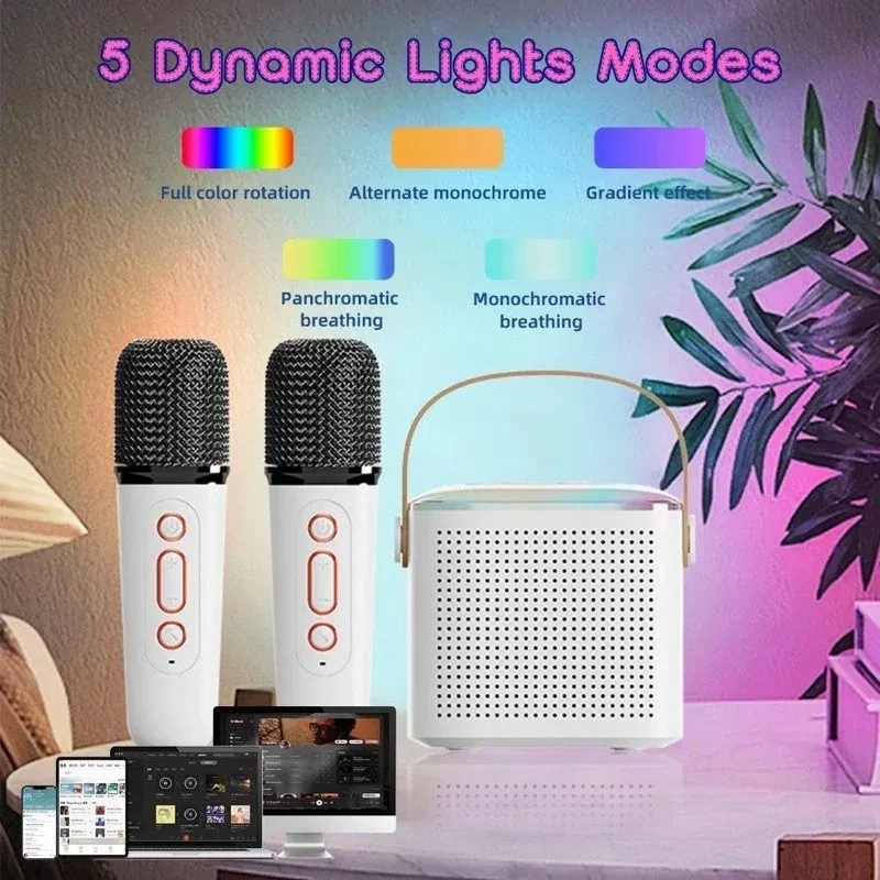 Micrófono Máquina de karaoke Altavoz compatible con Bluetooth