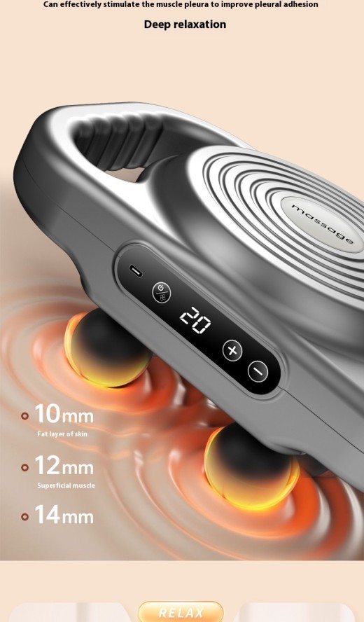 Masajeador muscular relajante con vibración de alta frecuencia y múltiples engranajes