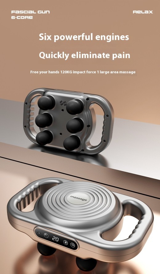 Masajeador muscular relajante con vibración de alta frecuencia y múltiples engranajes