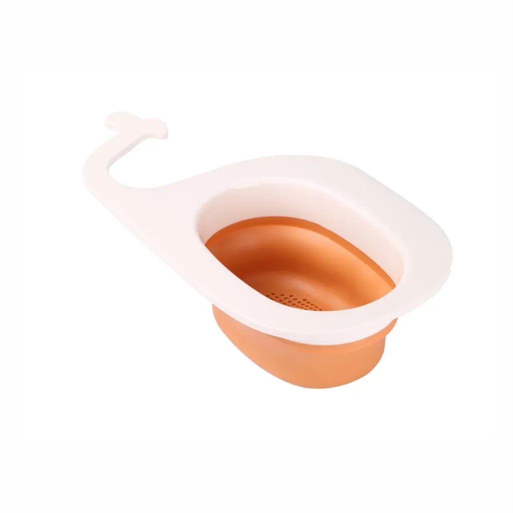 Cesta de drenaje creativa con forma de ballena para colgar en la cocina