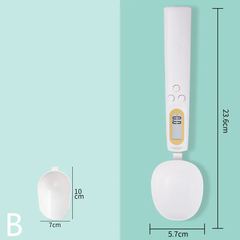 Báscula de cocina para el hogar, cuchara medidora recargable por USB