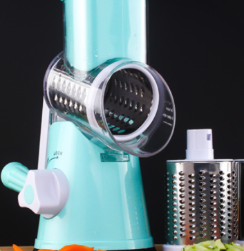 Mandolina redonda multifuncional para cortar patatas. Accesorios de cocina manuales.