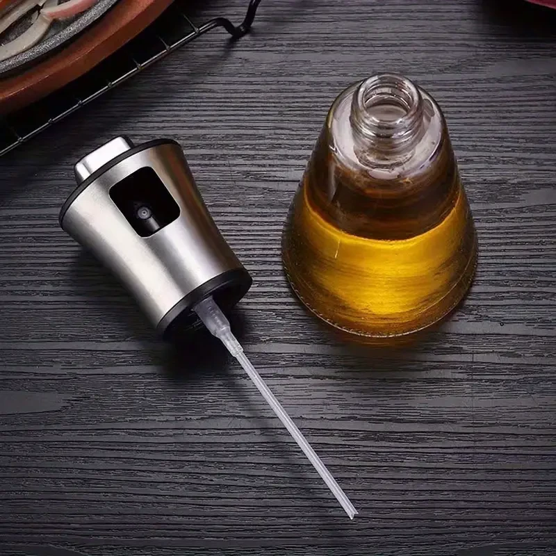 Pulverizador de aceite de acero inoxidable y vidrio - Gran capacidad,