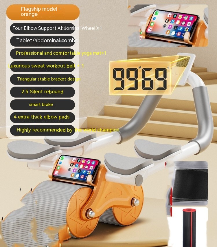 Equipo de fitness con rodillo de apoyo para codos para el hogar