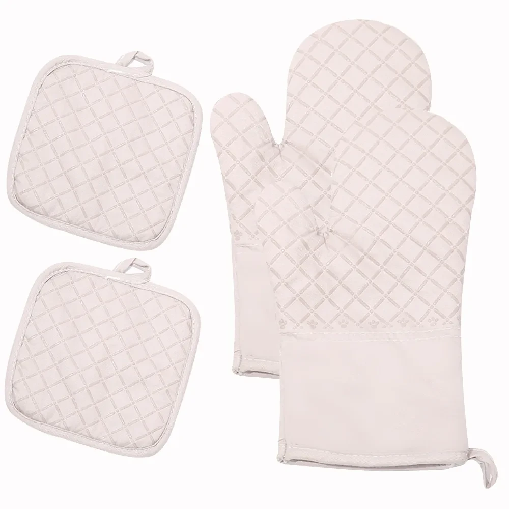 Guantes antideslizantes con aislamiento térmico para horno microondas de cocina