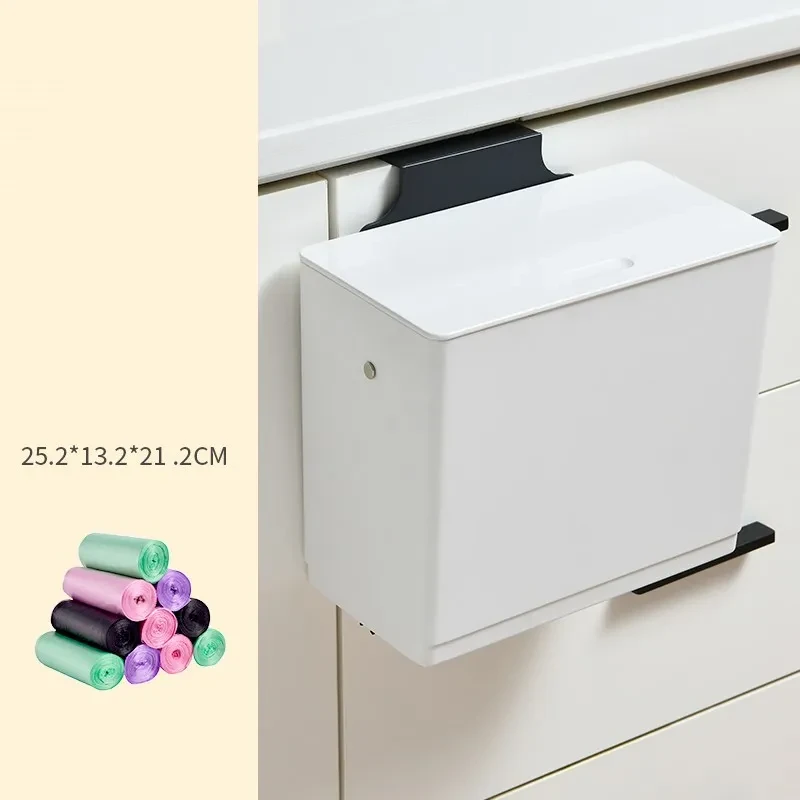 Cubo de basura especial para cocina, puerta de armario, montado en la pared.