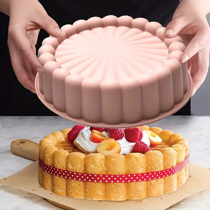 Molde de silicona antiadherente versátil para pasteles