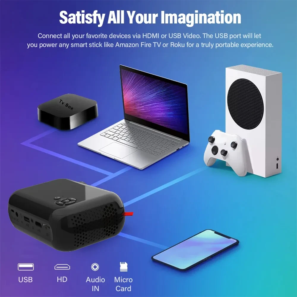 Proyector pequeño para exteriores para el hogar