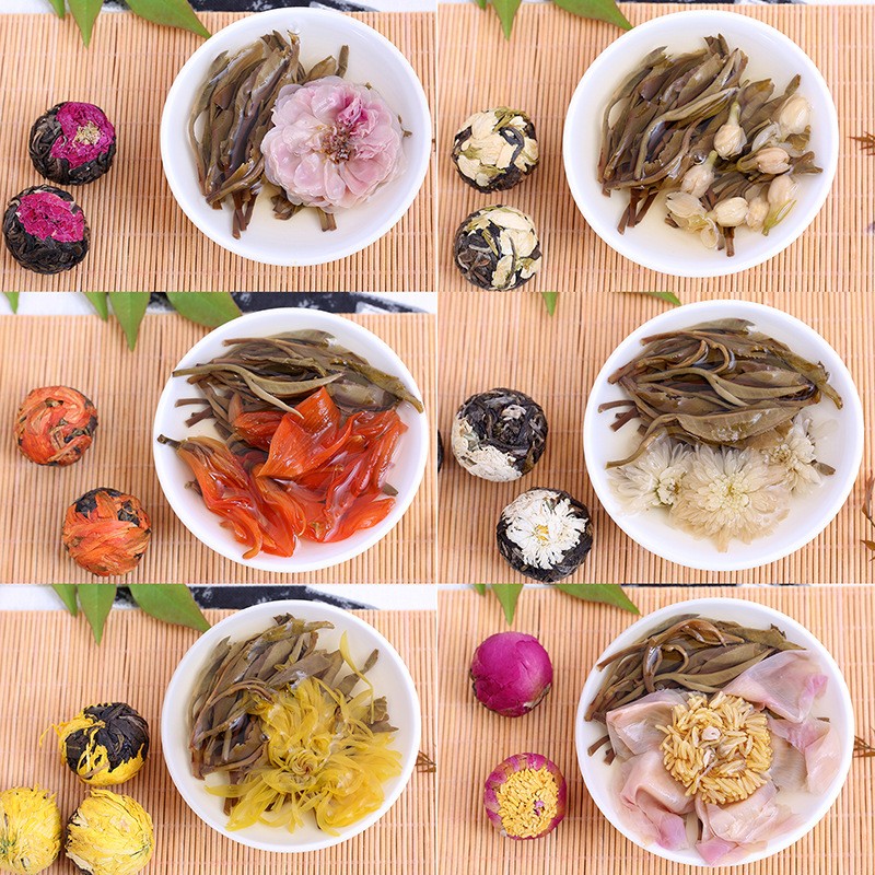 Jasmine Lily Peony Yellow Chrysanthemum Rose Chrysanthemum Six Flavor Flower Tea