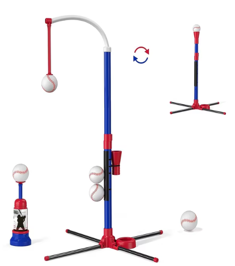 Juego de juguetes de béisbol 3 en 1 para niños con colgante