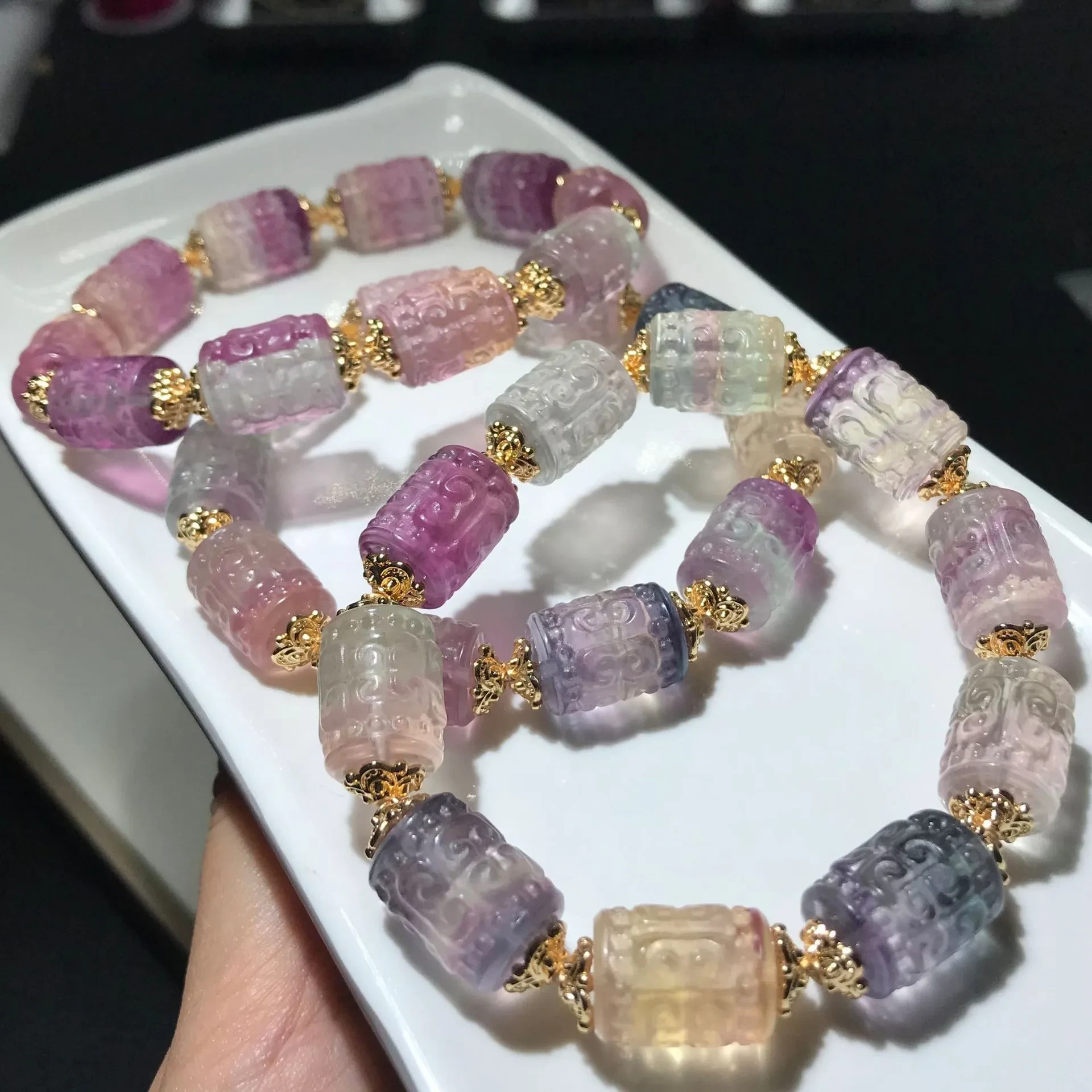 Pulsera de joyería de cristal de moda para mujer