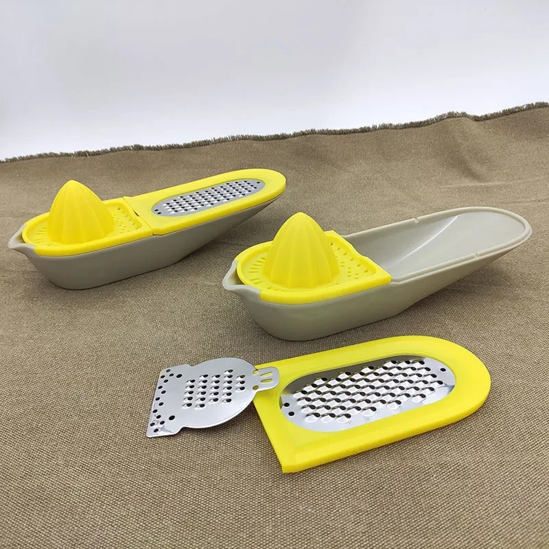 Exprimidor de limón manual, rallador de acero inoxidable, utensilios de cocina