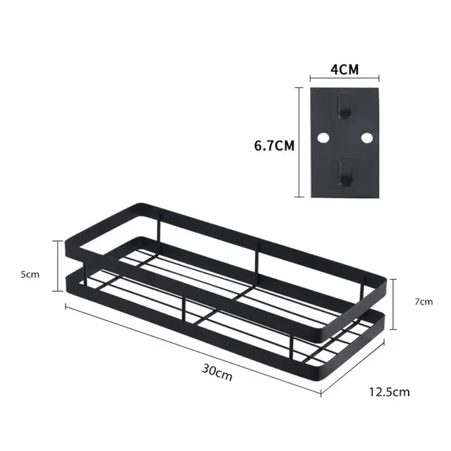 Estante organizador de cocina, soporte de pared, estante de almacenamiento de pared