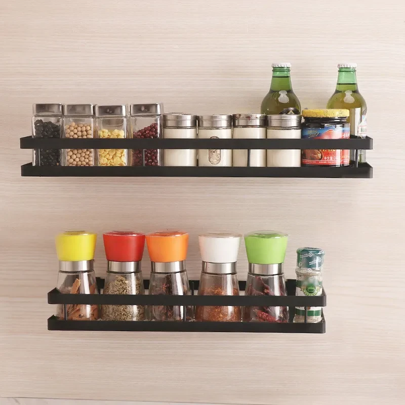 Estante organizador de cocina, soporte de pared, estante de almacenamiento de pared