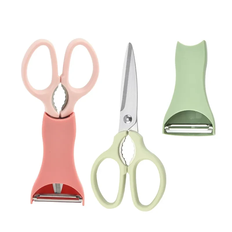 Tijeras de cocina multifuncionales de acero inoxidable para uso doméstico