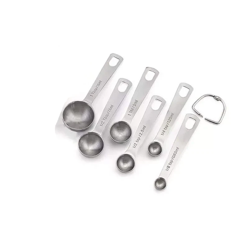 Cucharas medidoras de condimentos de cocina de acero inoxidable