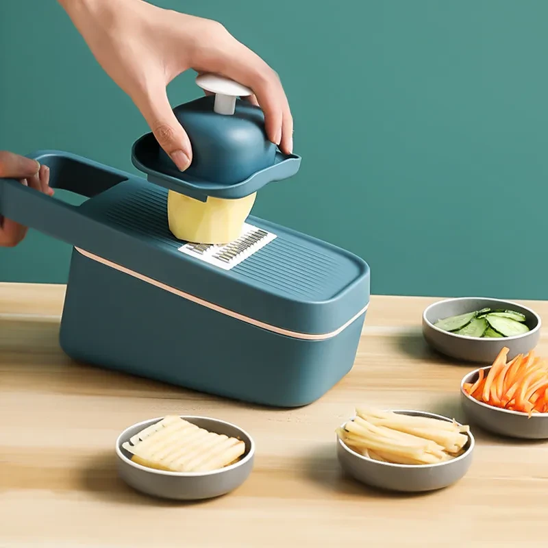 Rallador y cortador de patatas para cocina