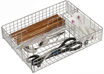 Caja de acero inoxidable para palillos de cocina