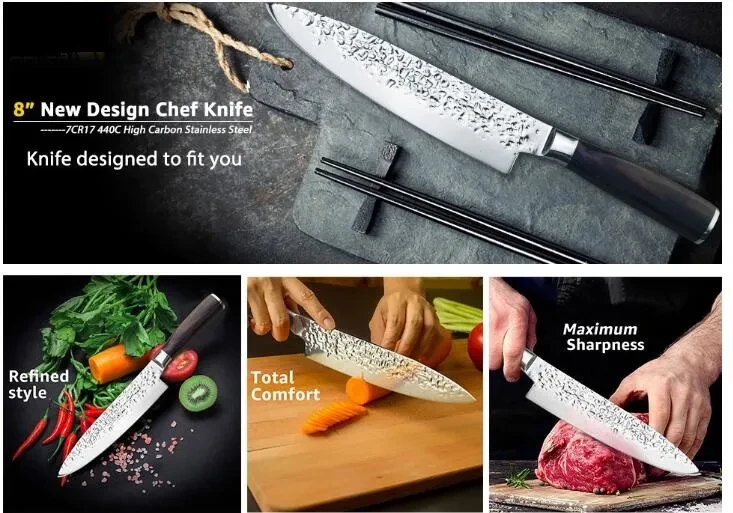 Cuchillo de cocina Cuchillos de chef japoneses profesionales