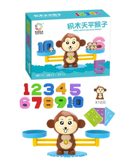 Juguete matemático Monkey Balance para bebé