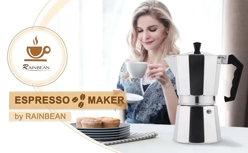 Cafetera espresso para estufa RAINBEAN