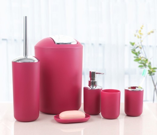 Juego de baño de seis piezas