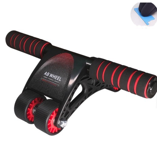 Dispositivo de fitness para abdominales silencioso de cuatro ruedas para el hogar