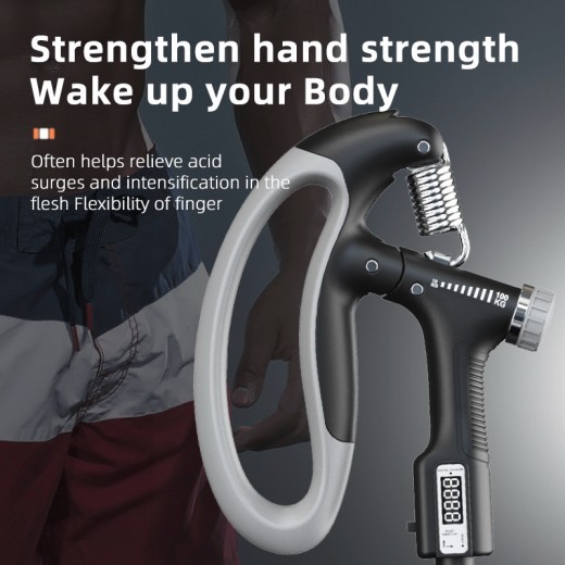 Agarre de conteo inteligente de 10 a 100 kg, ajuste libre, entrenamiento profesional de manos, entrenamiento muscular de brazos, equipo de fitness, herramientas de fitness para gimnasio.