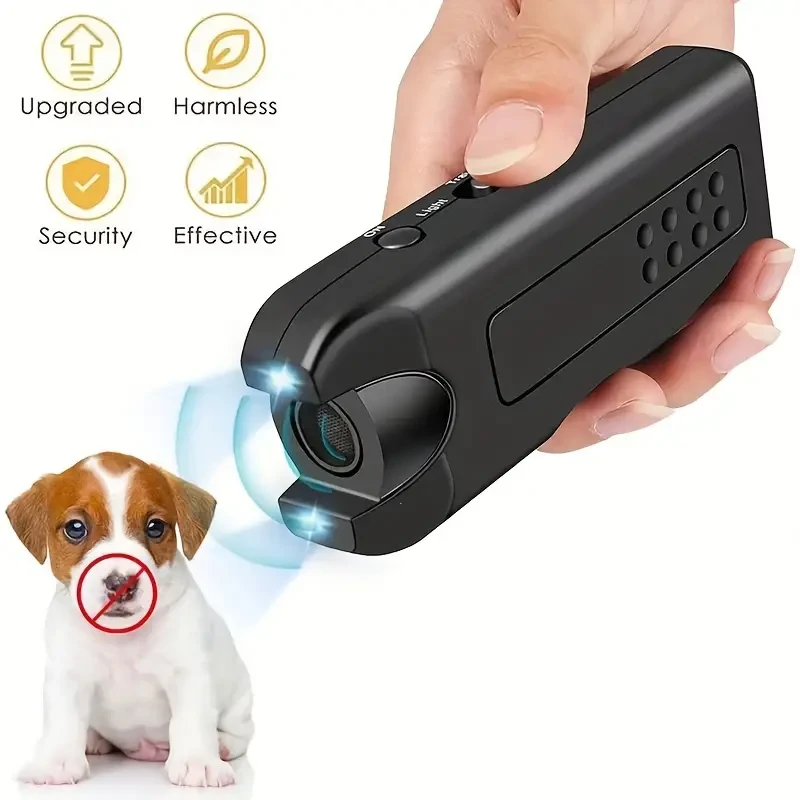 Repelente ultrasónico para perros con control de ladridos de mano