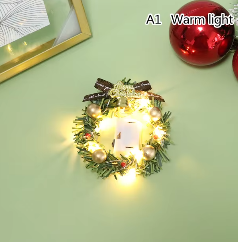 1 pieza 1:12 1/6 casa de muñecas miniatura mini Navidad