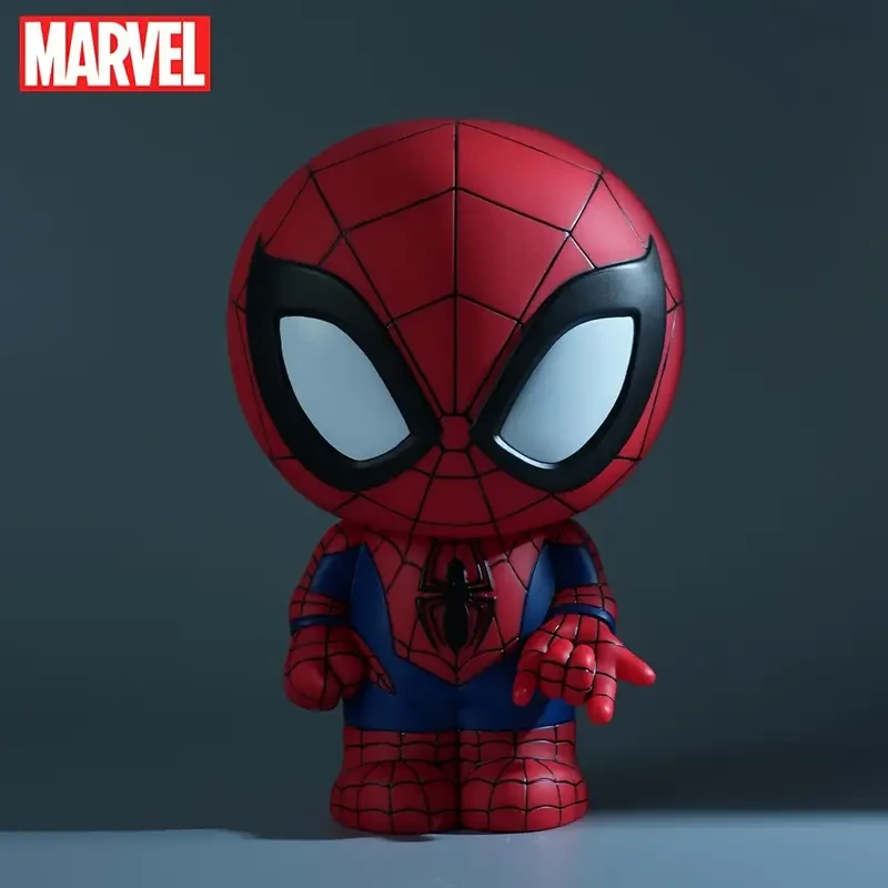 Figura coleccionable de Spider-Man de Marvel: alcancía de PVC, figura novedosa para ahorrar dinero, regalo perfecto para padres y profesores.