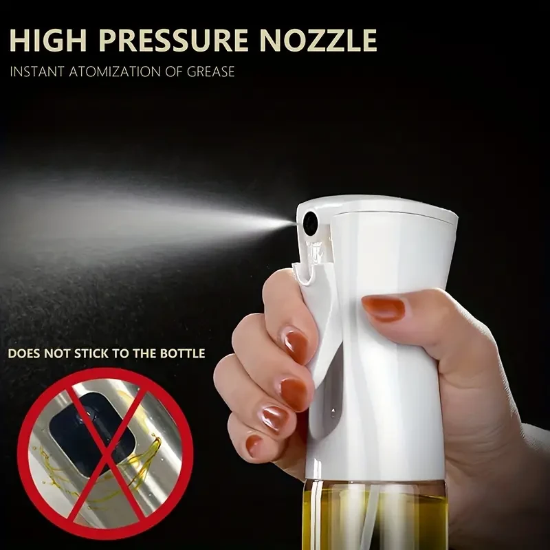 Botella pulverizadora de aceite versátil (1 unidad), de PET, ideal para freidoras de aire, ensaladas, barbacoas y más. Aparato de cocina seguro para alimentos.
