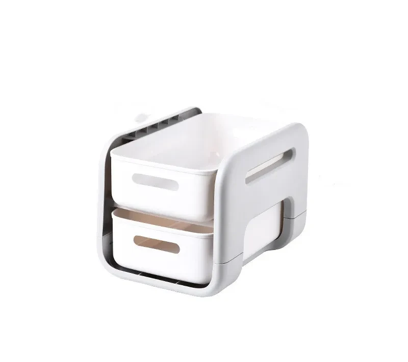 Caja de almacenamiento de gabinete de cocina de 2 niveles conveniente