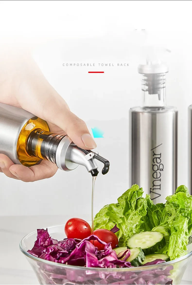 Tanque de aceite para cocina, caja de condimentos para el hogar