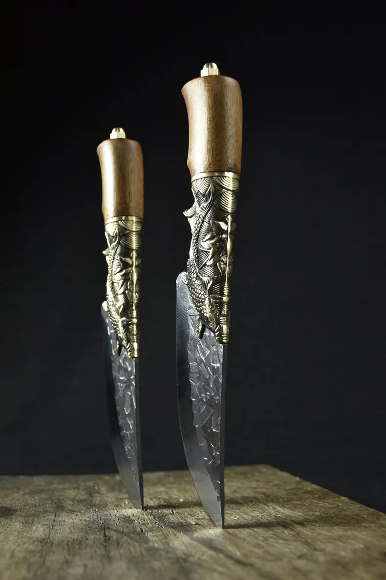 Cuchillo de cocina forjado a mano para fruta doméstica