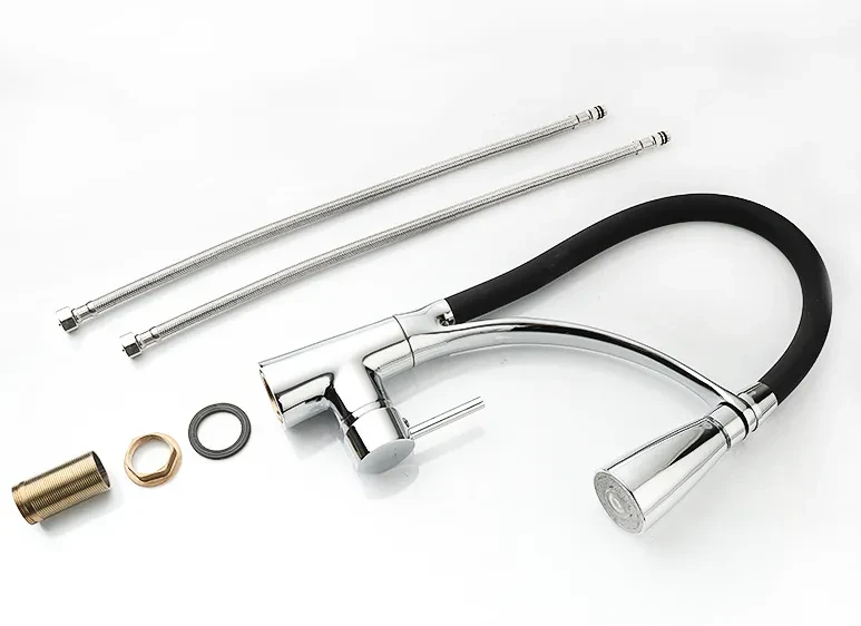 Grifo de cocina con lámpara tropical fría