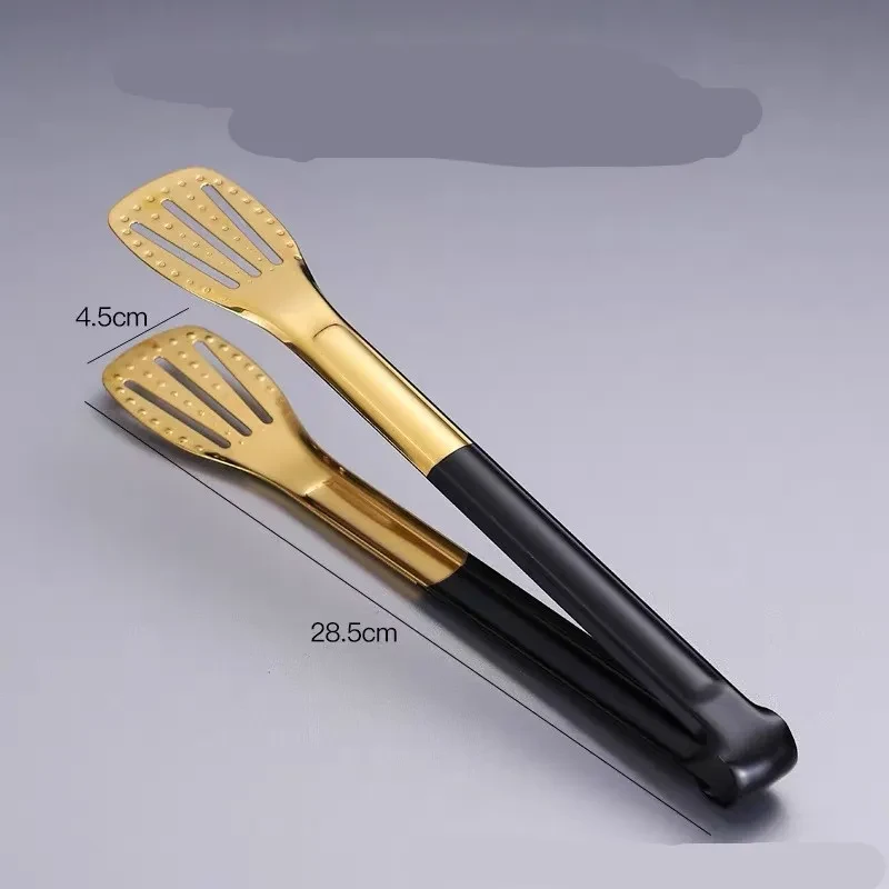 Pinza para pan de barbacoa de acero inoxidable y titanio para cocina a la parrilla