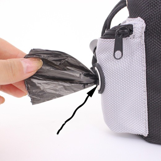 Bolsa de cintura impermeable para comida de perro y snacks